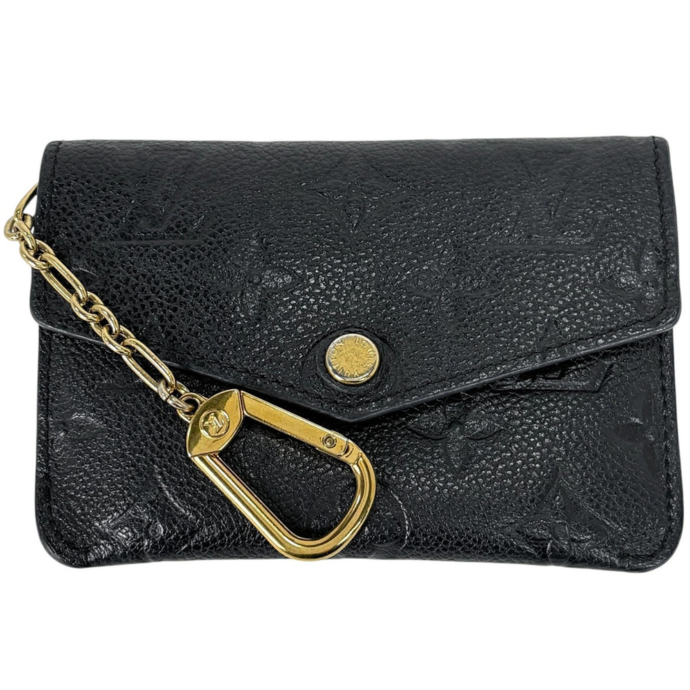 Louis Vuitton Pochette Key Keyring Coin Case Monogram Empreinte Noir Black